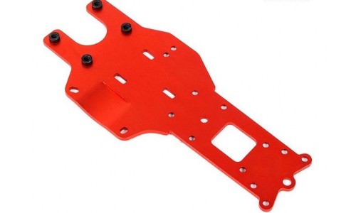Rear Lower Chassis Plate - RED | Rovan Sports